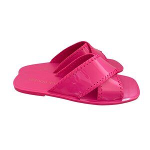 Jack Rogers Size 11M Sloane Magenta Pink Crossband Slide Barbiecore Sandals